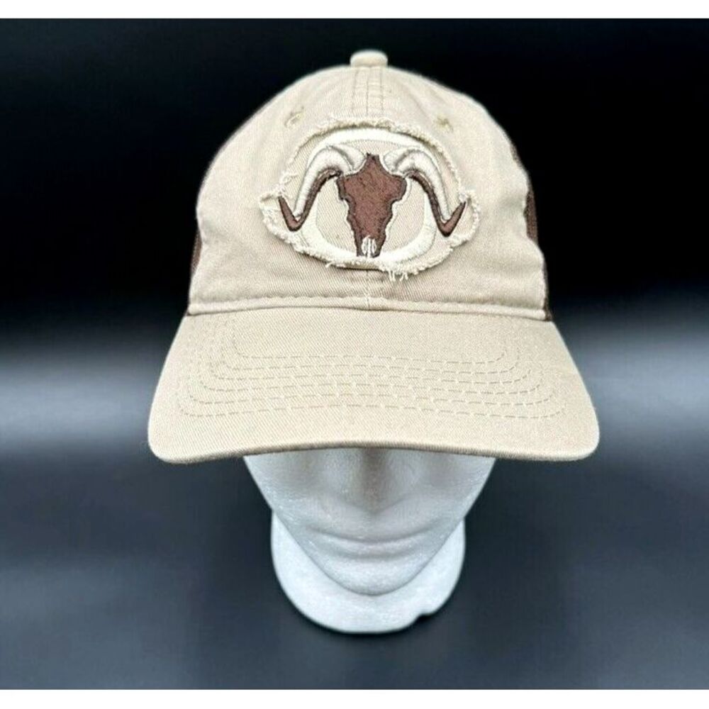 Black Ovis Brown Trucker Hat Cap SnapBack OSFM URam Skull Hunting‎ Gear Outdoor